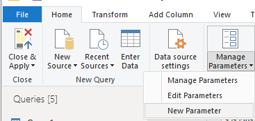 Setting up a new M parameter