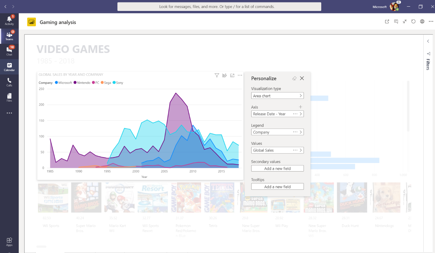 Personalize visuals showing in Microsoft Teams