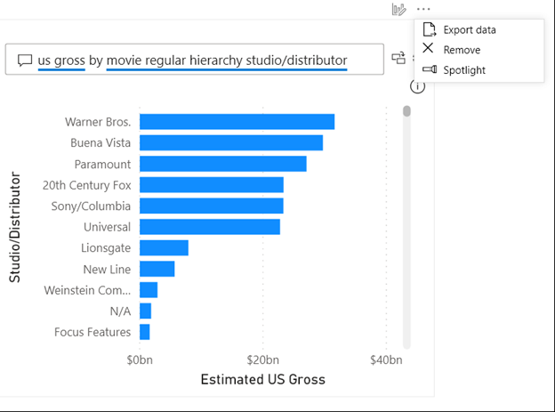 Q&A now supports export of data