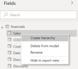 Context Menu Field - old model view