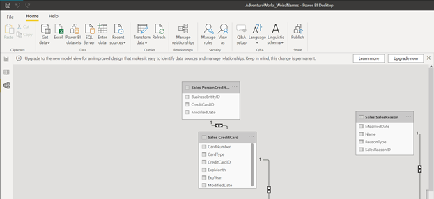 the new model view