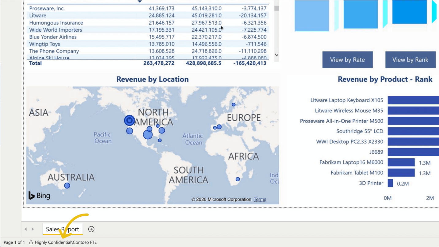 Sensitivity labels in Power BI Desktop generally available