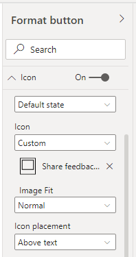 Customization of the image fit