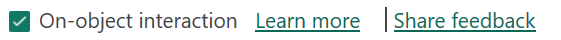 on-object interaction learn more and share feedback 