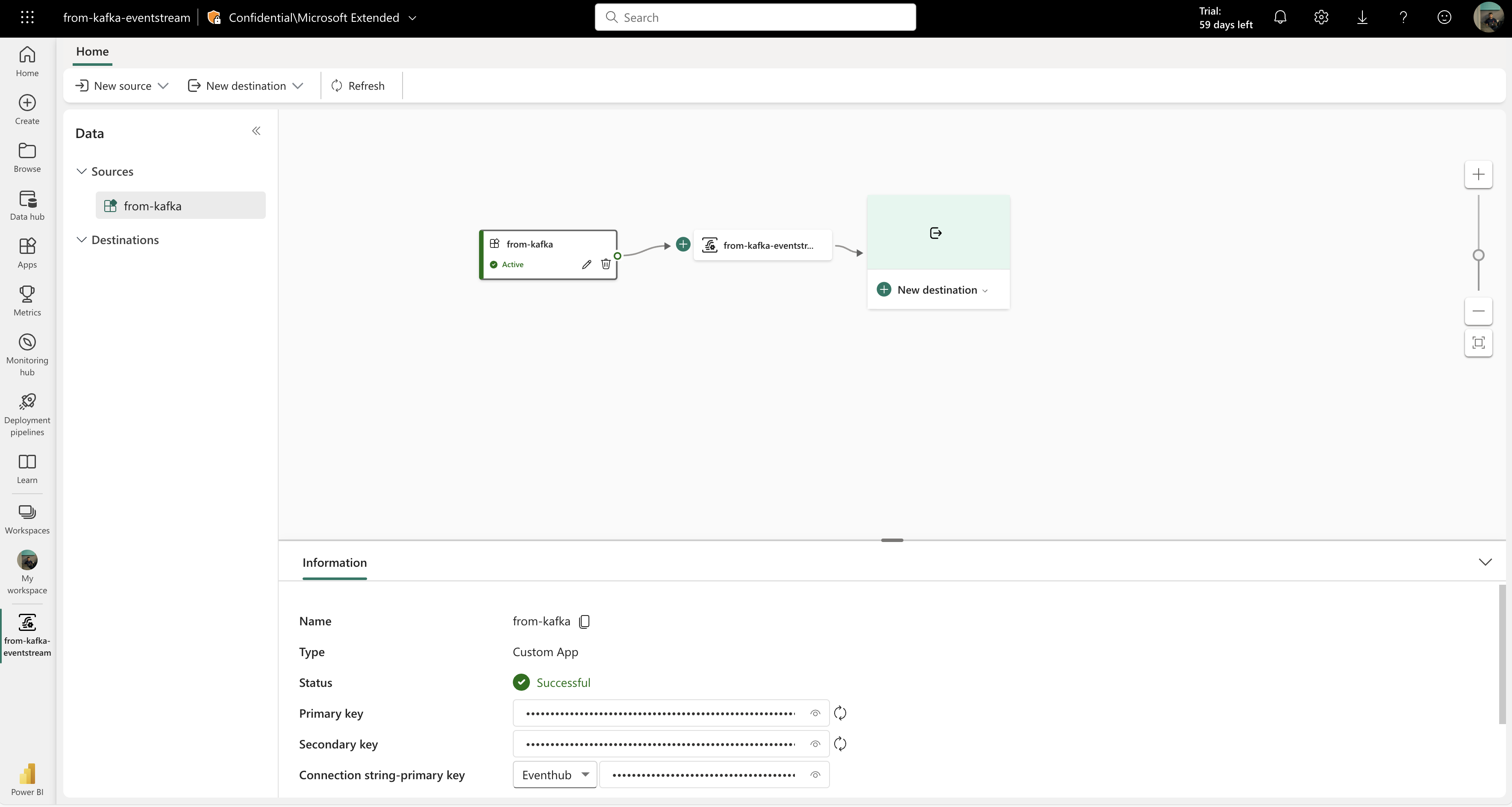 EventHub connection string